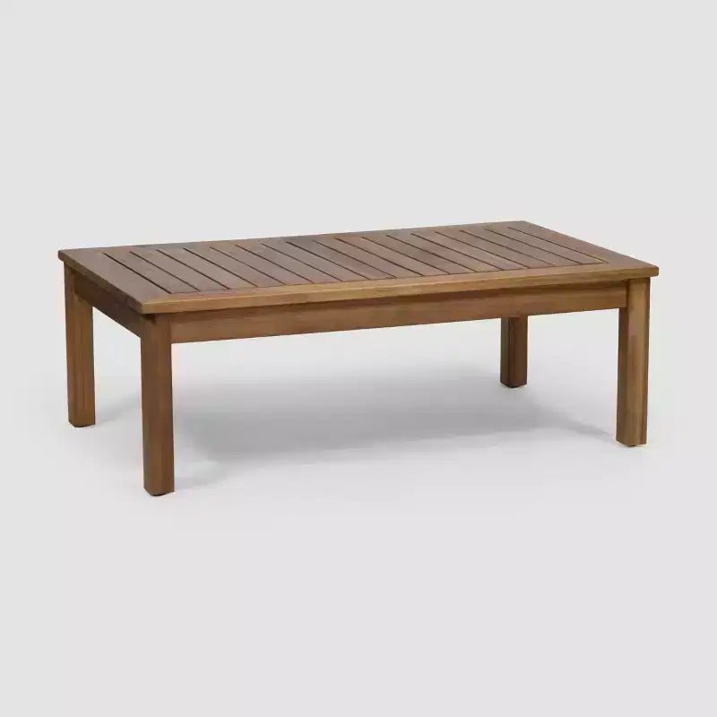 Laurel, ensemble de causeuses 2 pièces en bois d'acacia, teck/gris - Christopher Knight Home