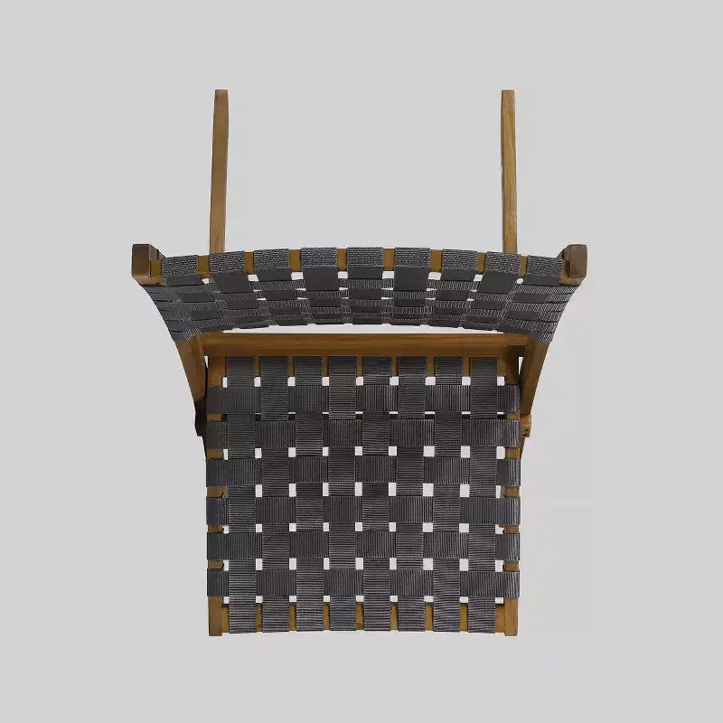 Ensemble de conversation pliable Huntsville 3 pièces en bois d'acacia – Patine marron/Gris – Christopher Knight Home