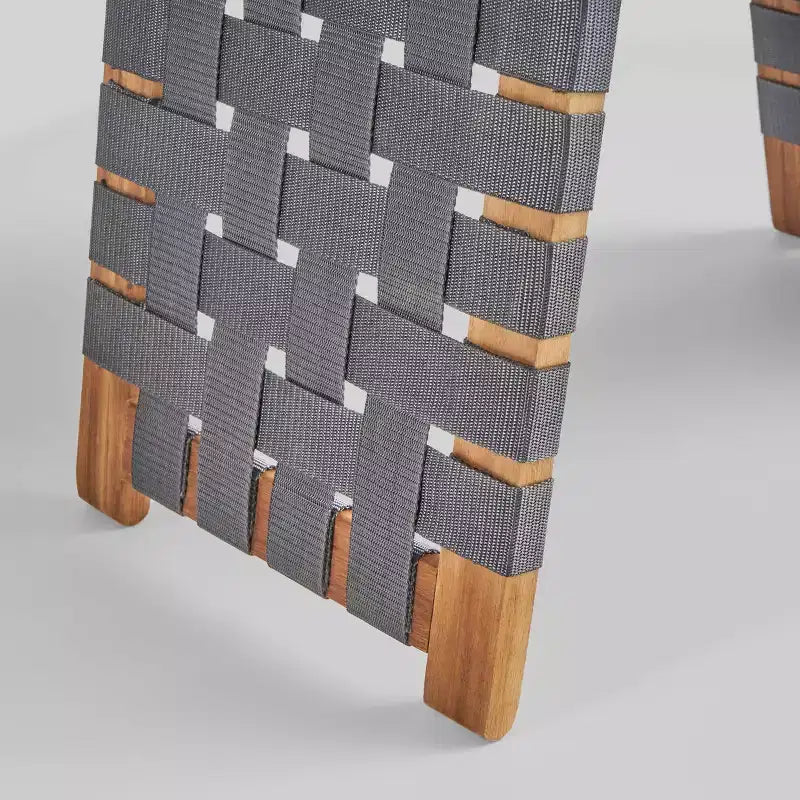 Ensemble de conversation pliable Huntsville 3 pièces en bois d'acacia – Patine marron/Gris – Christopher Knight Home