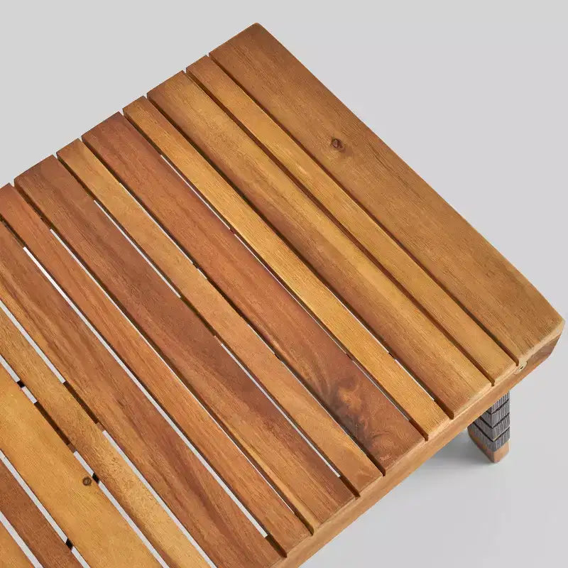 Ensemble de conversation pliable Huntsville 3 pièces en bois d'acacia – Patine marron/Gris – Christopher Knight Home