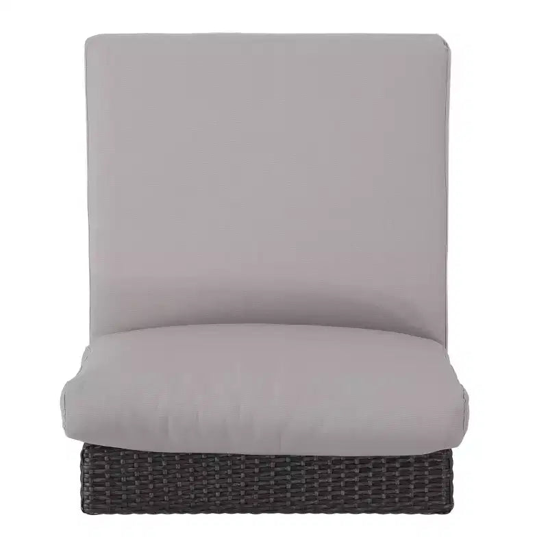 Christopher Knight Home Ensemble de 5 meubles de jardin modulaires d'extérieur en osier Santa Rosa gris/gris clair