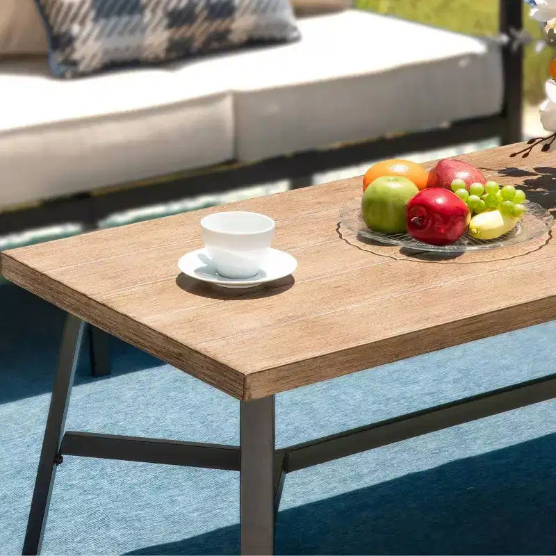 Captiva Designs Ensemble de conversation 4 pièces 5 places pour terrasse extérieure avec canapé et chaises pivotantes en rotin tressé de corde
