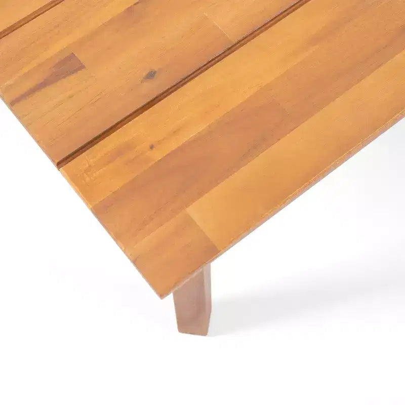 Ensemble de conversation d'extérieur Christopher Knight Home Brooklyn en bois d'acacia 4 pièces avec coussins