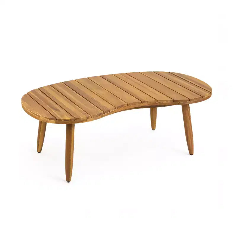 Christopher Knight Home Abell Ensemble de 4 fauteuils rembourrés d'extérieur en corde tressée et bois d'acacia