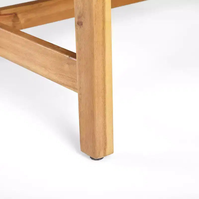 Ensemble de 5 pièces GDFStudio Jennings en bois d'acacia et osier pour salon de jardin et foyer