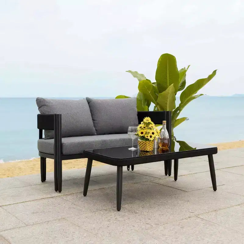 Ensemble de patio table et banc Viola - Intérieur/Extérieur - PAT7751 - Safavieh