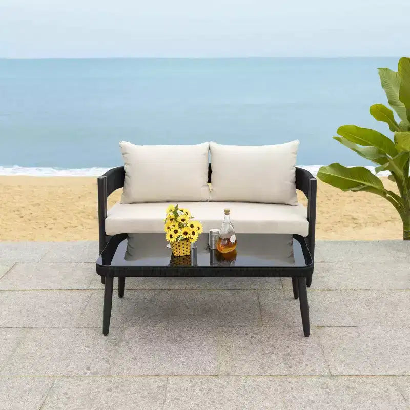 Ensemble de patio table et banc Viola - Intérieur/Extérieur - PAT7751 - Safavieh