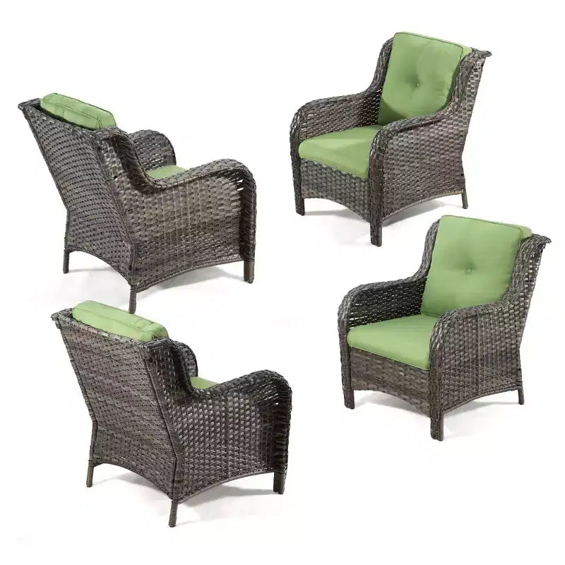 Ensemble de 4 fauteuils UPTIOT avec coussins