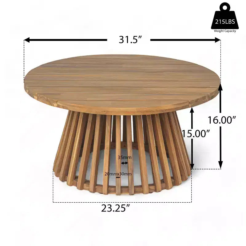 Christopher Knight Home Panfilo Lit de repos 3 places rembourré en bois d'acacia avec table basse