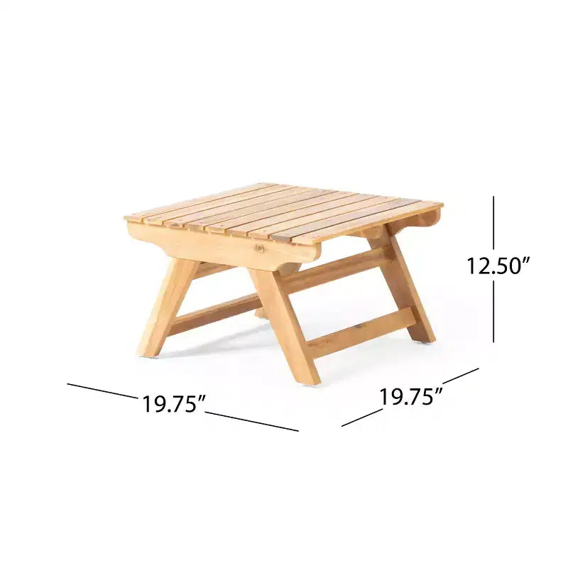 Christopher Knight Home Sedona Ensemble de conversation d'extérieur 6 places en bois d'acacia avec coussins et table d'appoint