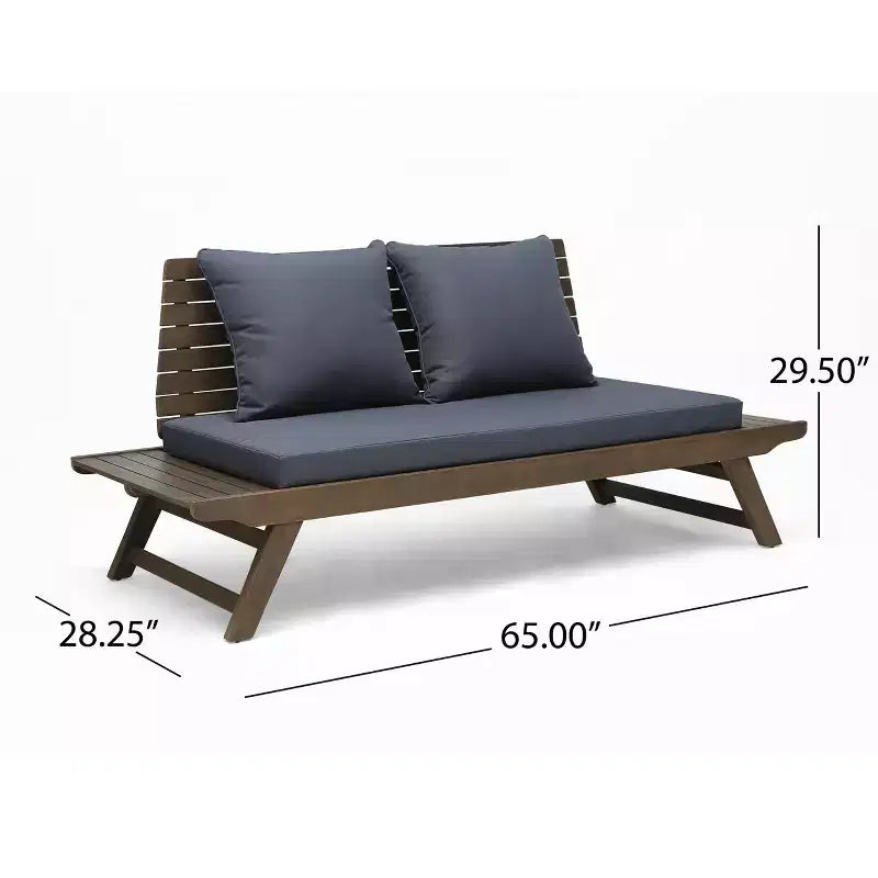 Christopher Knight Home Sedona Ensemble de conversation d'extérieur 6 places en bois d'acacia avec coussins et table d'appoint