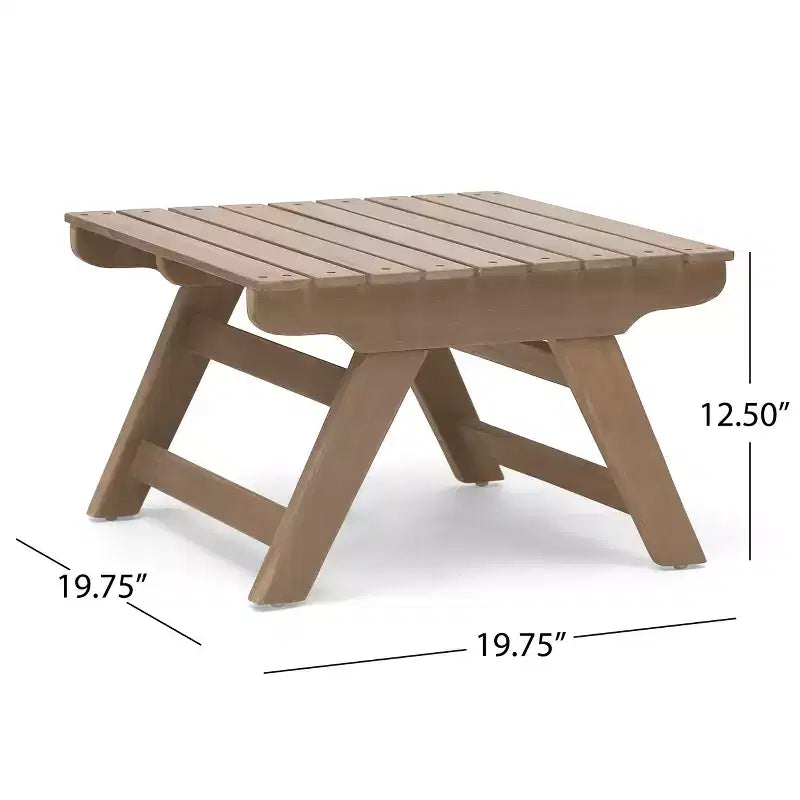 Christopher Knight Home Sedona Ensemble de conversation d'extérieur 6 places en bois d'acacia avec coussins et table d'appoint