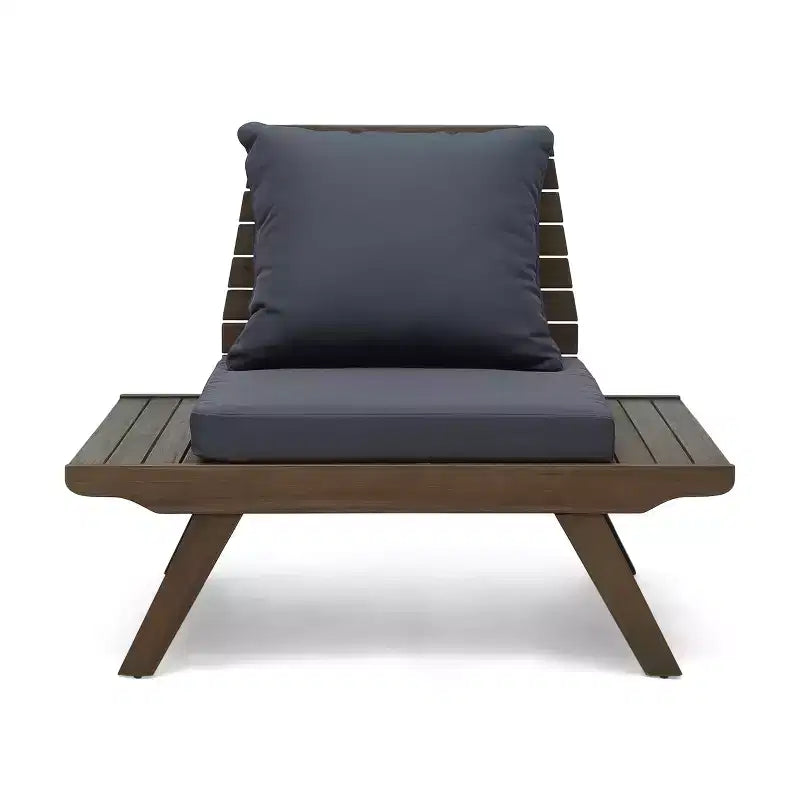 Ensemble de conversation d'extérieur 6 places Christopher Knight Home Sedona en bois d'acacia avec coussins