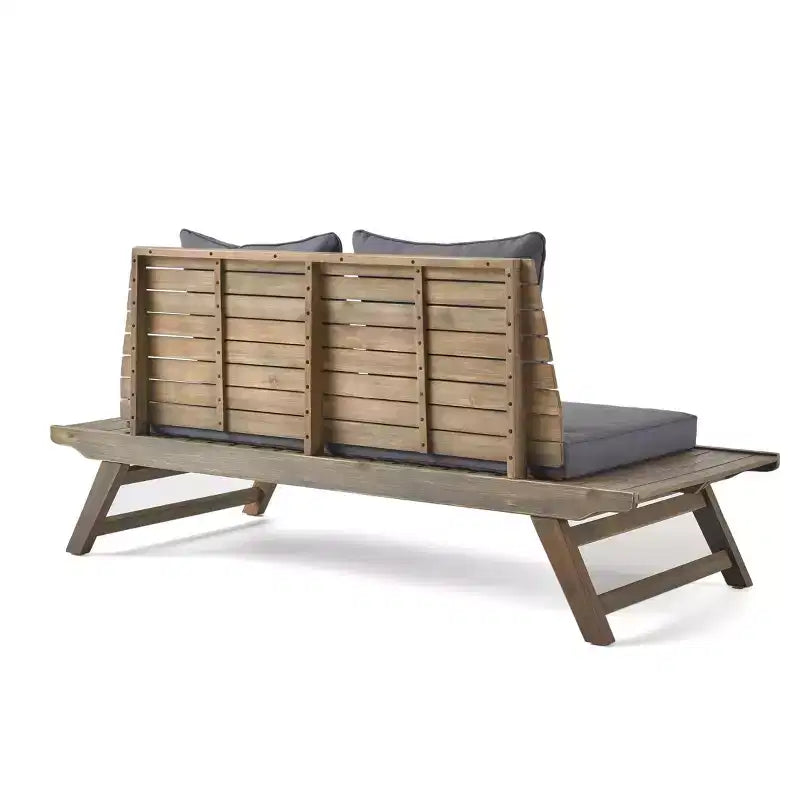 Ensemble de conversation d'extérieur 6 places Christopher Knight Home Sedona en bois d'acacia avec coussins