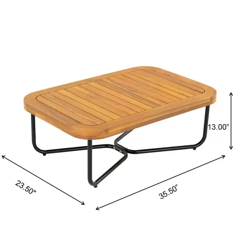 Christopher Knight Home Galen, ensemble de 6 meubles d'extérieur tissés en corde avec structure en acacia et fer, et assise rembourrée