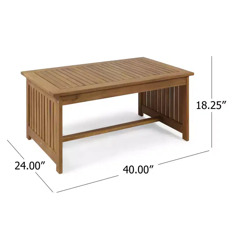 Christopher Knight Home Carolina Ensemble de conversation 5 pièces en bois d'acacia d'extérieur avec coussins