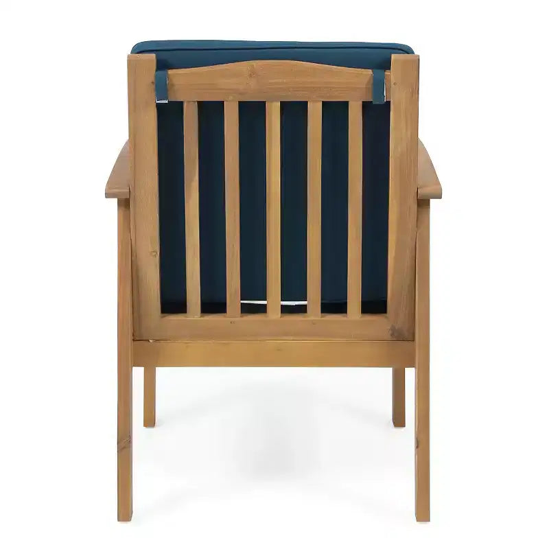 Christopher Knight Home Carolina Ensemble de conversation 5 pièces en bois d'acacia d'extérieur avec coussins