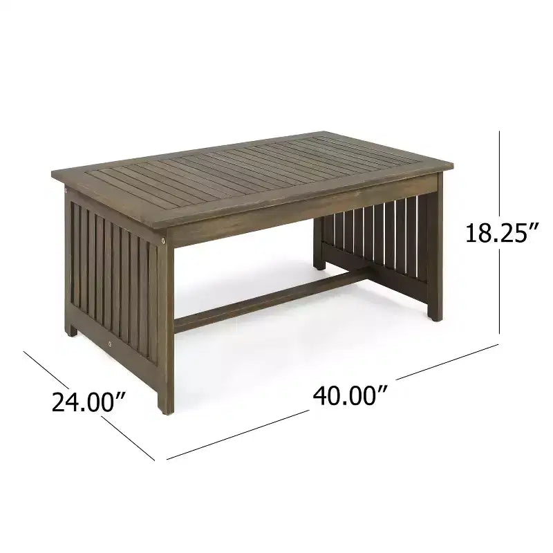 Christopher Knight Home Carolina Ensemble de conversation 5 pièces en bois d'acacia d'extérieur avec coussins