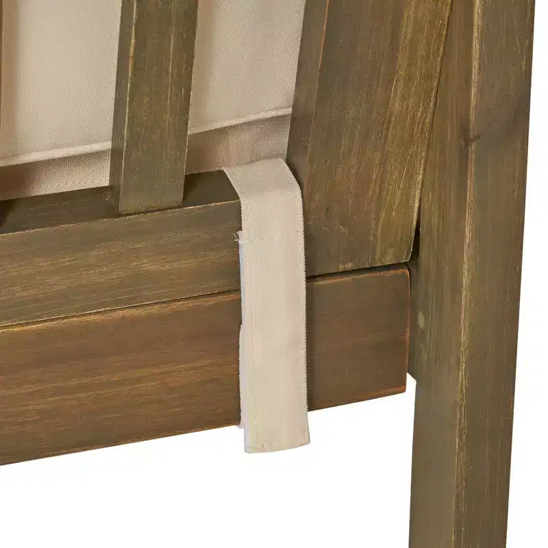 Christopher Knight Home Carolina Ensemble de conversation 5 pièces en bois d'acacia d'extérieur avec coussins
