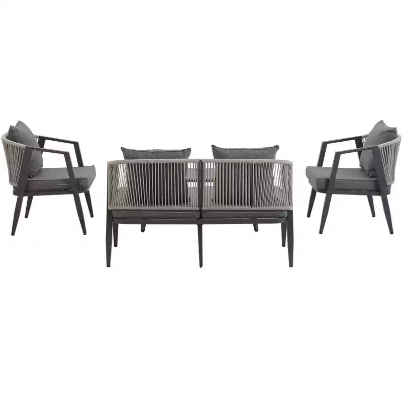 Ensemble de sièges d'extérieur Whisen, durables et confortables, adaptés aux patios, pelouses et bords de piscine
