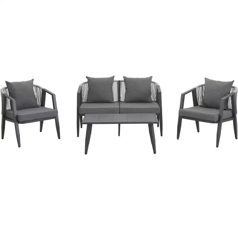 Ensemble de sièges d'extérieur Whisen, durables et confortables, adaptés aux patios, pelouses et bords de piscine