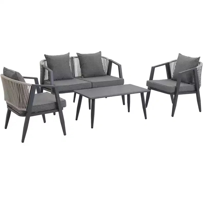 Ensemble de sièges d'extérieur Whisen, durables et confortables, adaptés aux patios, pelouses et bords de piscine