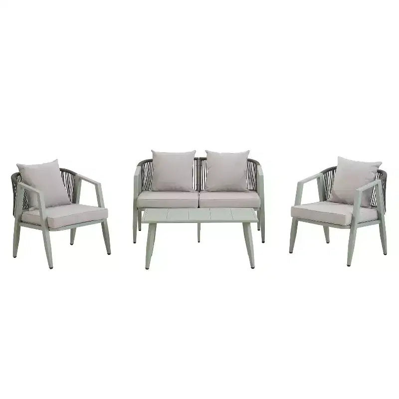Ensemble de sièges d'extérieur Whisen, durables et confortables, adaptés aux patios, pelouses et bords de piscine