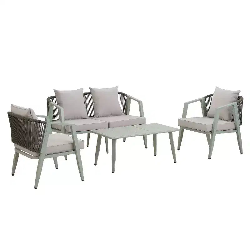 Ensemble de sièges d'extérieur Whisen, durables et confortables, adaptés aux patios, pelouses et bords de piscine
