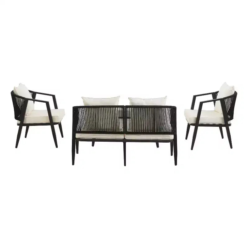 Ensemble de sièges d'extérieur Whisen, durables et confortables, adaptés aux patios, pelouses et bords de piscine