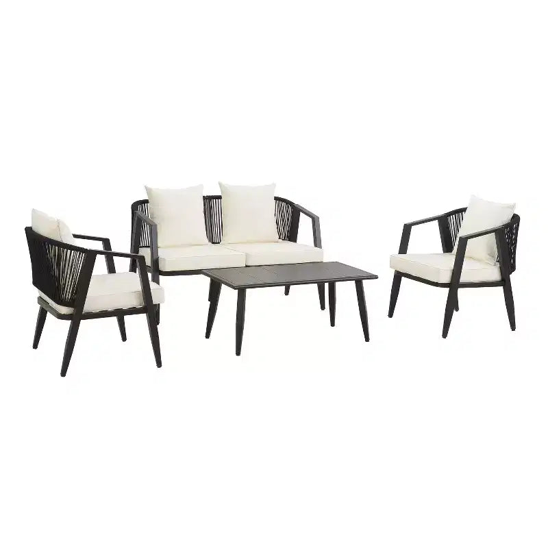 Ensemble de sièges d'extérieur Whisen, durables et confortables, adaptés aux patios, pelouses et bords de piscine
