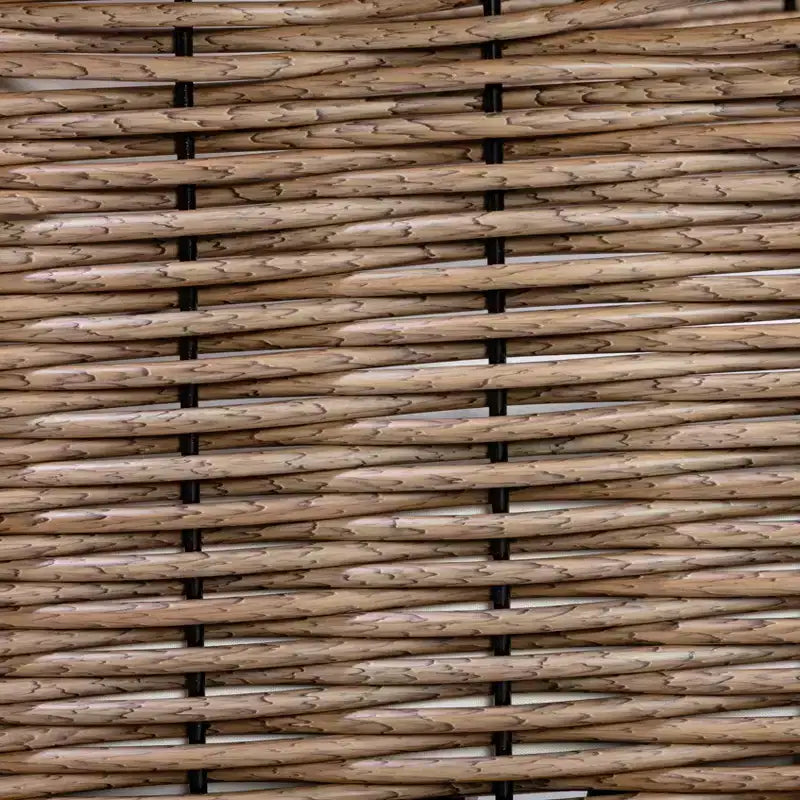 Ensemble de conversation d'extérieur 4 pièces en bois d'acacia marron - Teamson Home : sièges avec coussins et table basse assortie