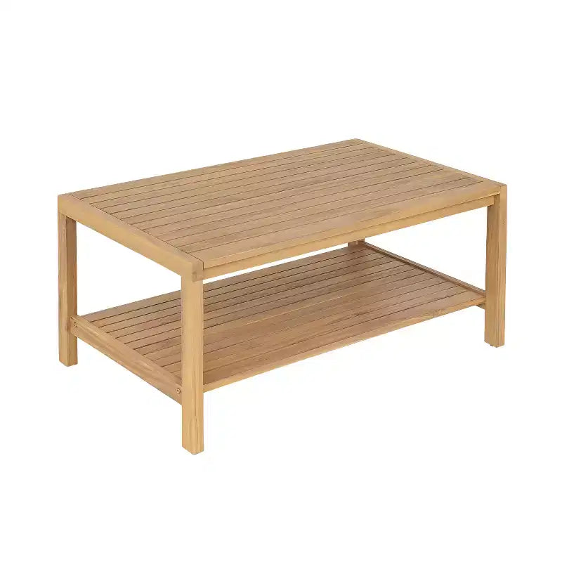 Christopher Knight Home Fraser Ensemble causeuse et table basse en bois d'acacia à lattes pour patio