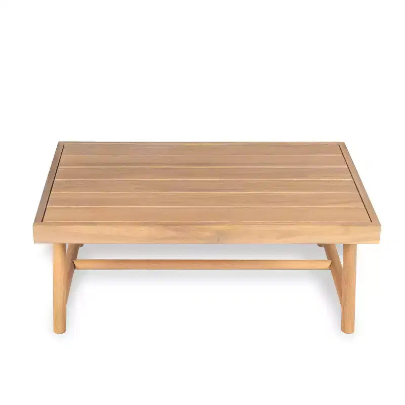 Christopher Knight Home Shane Ensemble de 3 pièces de salon de patio rustique en bois d'acacia avec lattes et sièges rembourrés