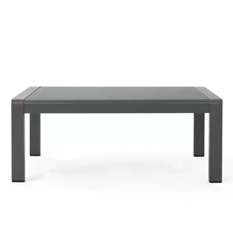 Christopher Knight Home Tiffany Salon de jardin d'extérieur moderne 6 places avec structure en aluminium et table basse