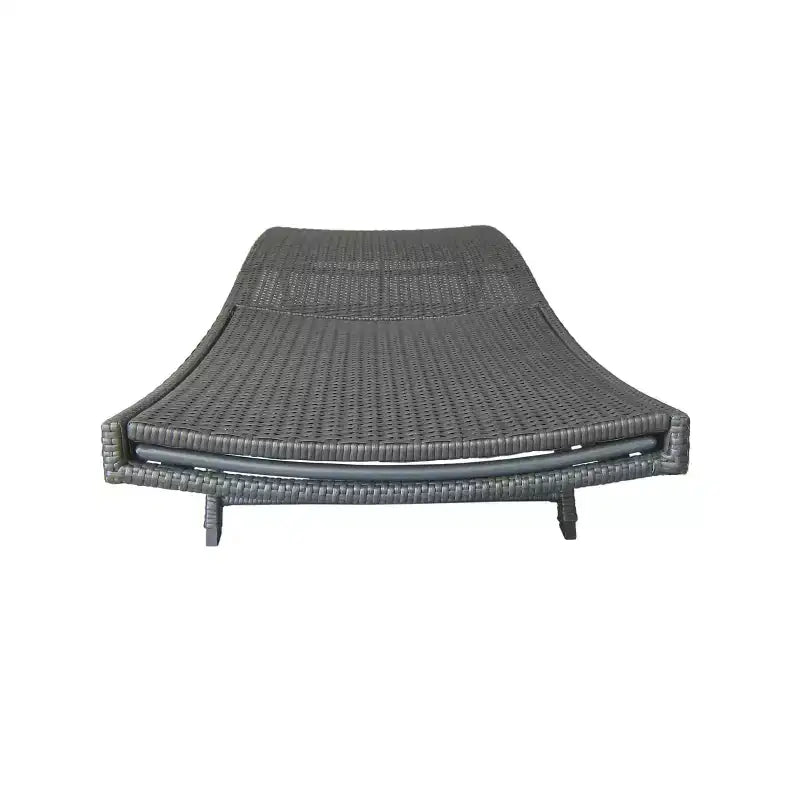 Christopher Knight Home Calvin Chaises longues réglables d'extérieur en rotin et fer 6 pièces avec tables pliantes