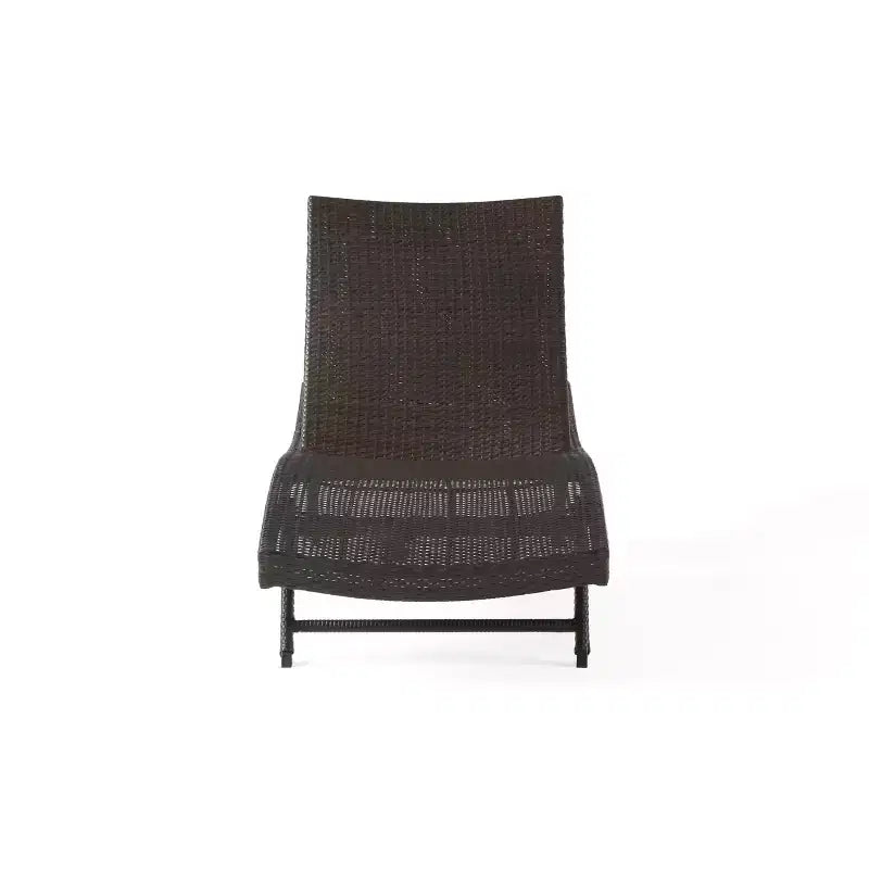Christopher Knight Home Calvin Chaises longues réglables d'extérieur en rotin et fer 6 pièces avec tables pliantes