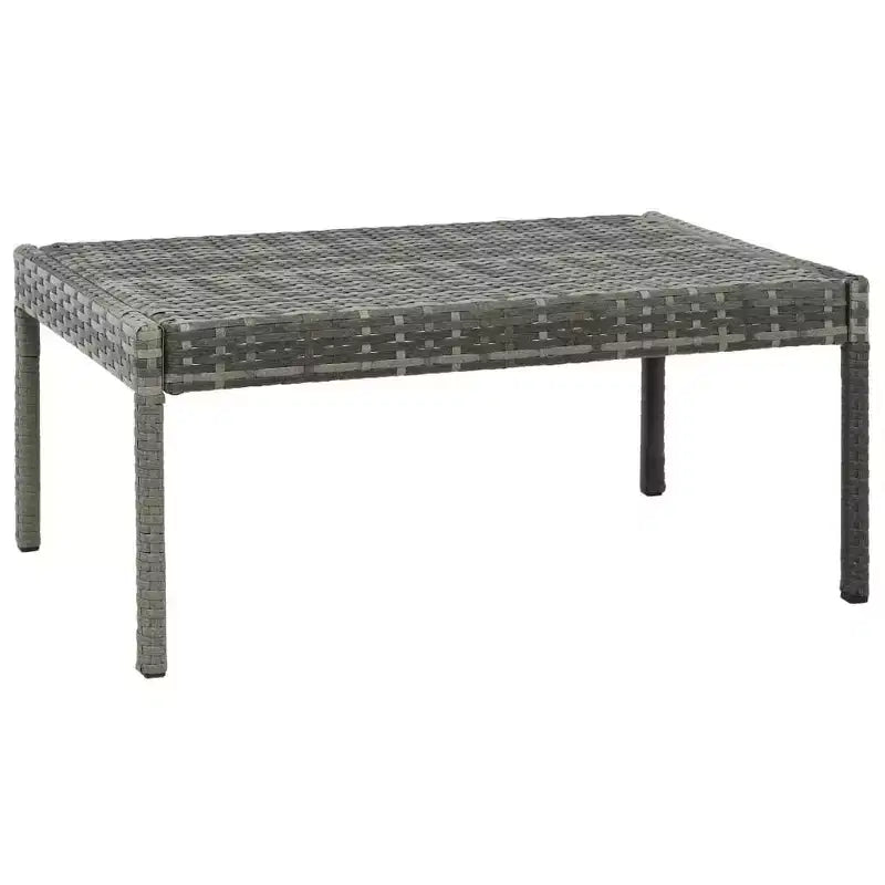 vidaXL Canapé de jardin gris, gris foncé
