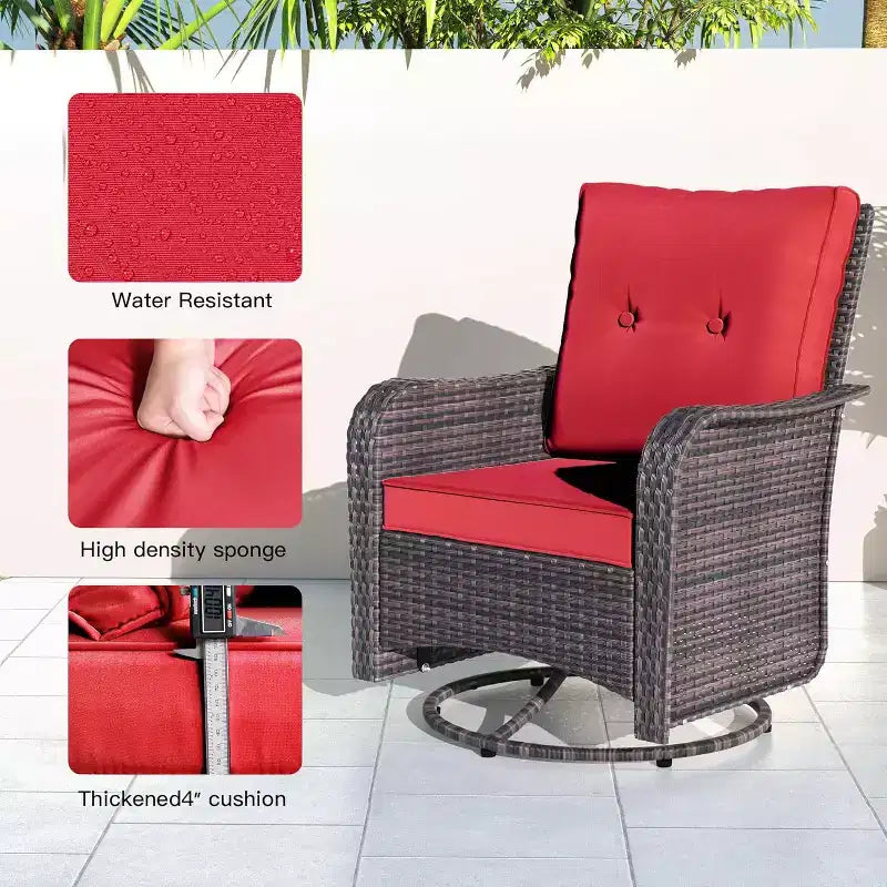 Ensemble de meubles de patio ALAULM 11 pièces