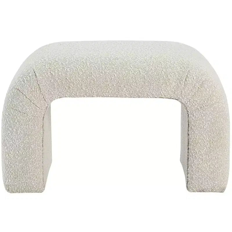 Meridian Furniture,Niagara Boucle Fabric Bench