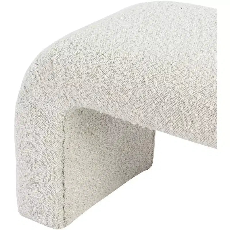 Meridian Furniture,Niagara Boucle Fabric Bench