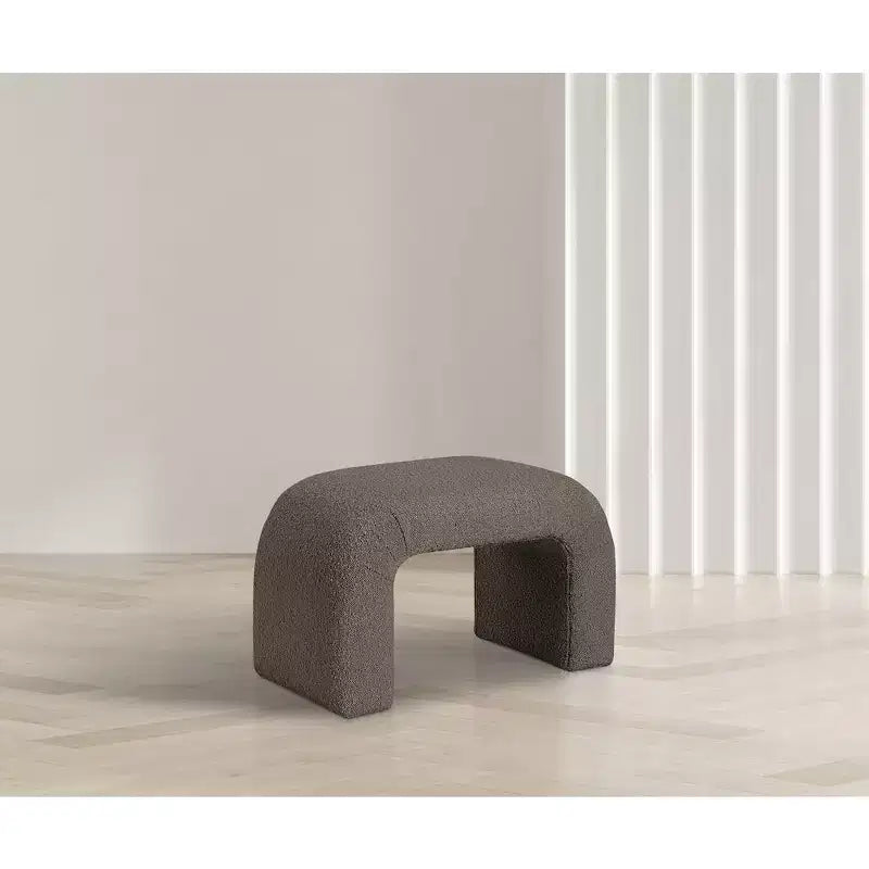 Meridian Furniture,Niagara Boucle Fabric Bench