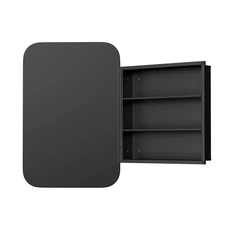 PexFix 24 x 16 Bathroom Cabinet with Mirror Stainless Steel Frame and 2 Adjustable Shelves Wall Medicine Cabinets Mirrors Rectangle Recessed Gold