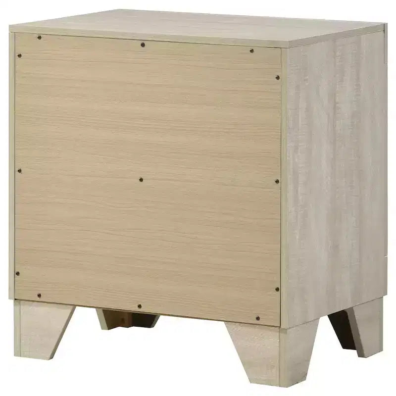 Coaster,Trenton 2-drawer Nightstand Bedside Table Rustic Cream
