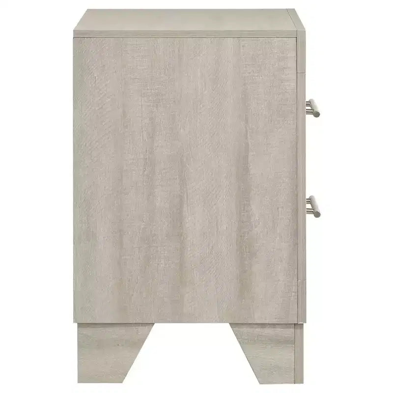 Coaster,Trenton 2-drawer Nightstand Bedside Table Rustic Cream
