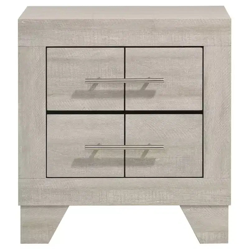 Coaster,Trenton 2-drawer Nightstand Bedside Table Rustic Cream