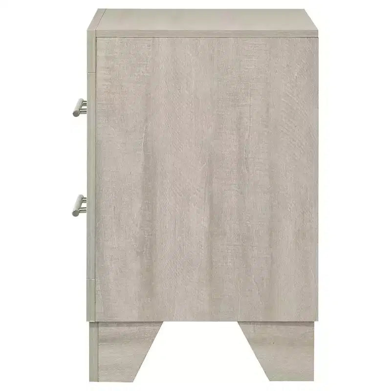 Coaster,Trenton 2-drawer Nightstand Bedside Table Rustic Cream