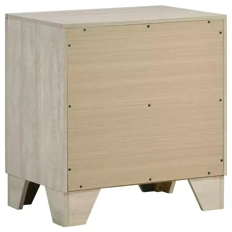 Coaster,Trenton 2-drawer Nightstand Bedside Table Rustic Cream