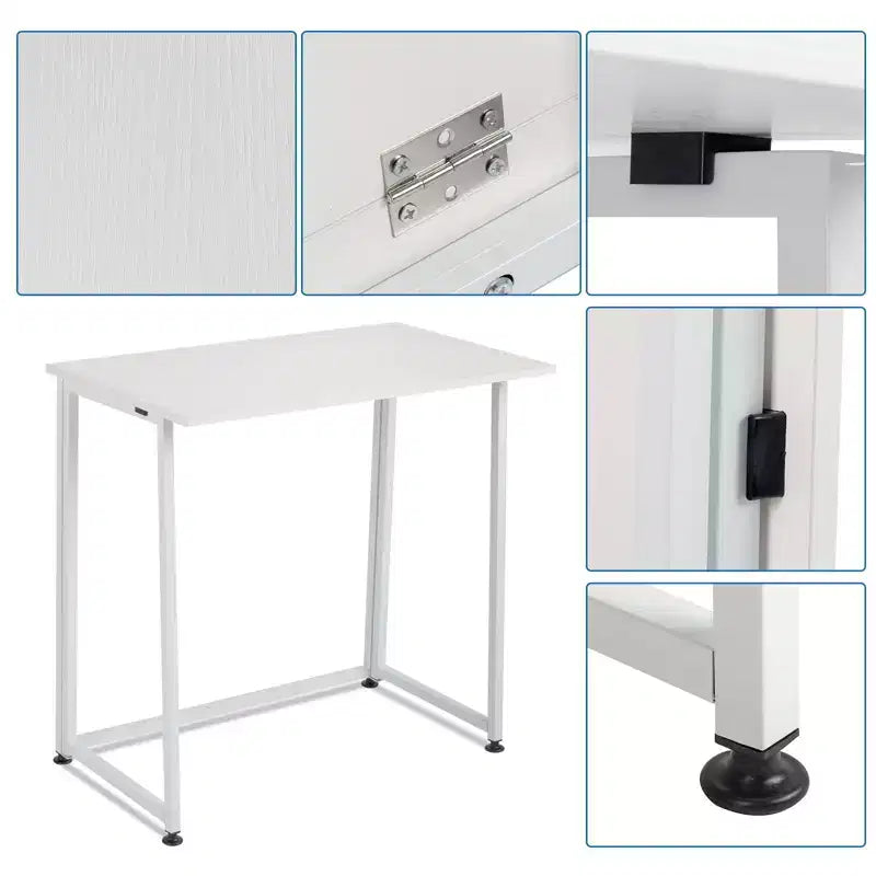 Karl Home 31.5 Wide Metal Base Writing Desk White