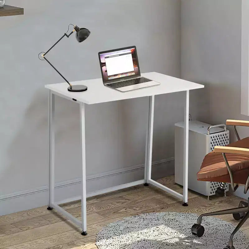 Karl Home 31.5 Wide Metal Base Writing Desk White