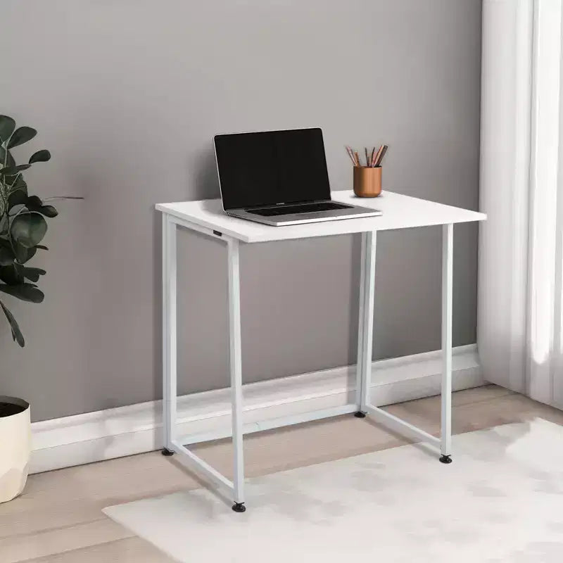 Karl Home 31.5 Wide Metal Base Writing Desk White